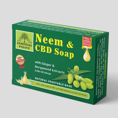 Neem & CBD Soap with Ginger & Bargomont Extracts