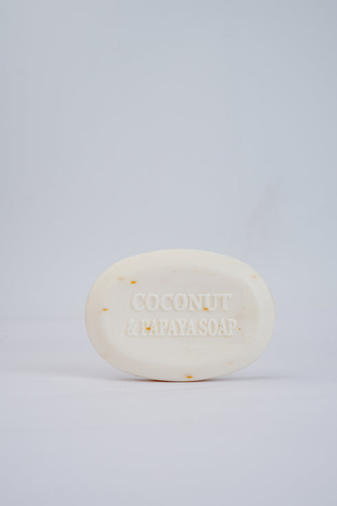 Coconut & Papaya Soap with Vanilla and Wheat Germ Extracts ±110Grams
