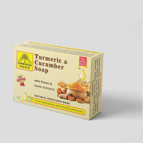 Turmeric & Cucumber Soap with Thyme & Garlic Extracts