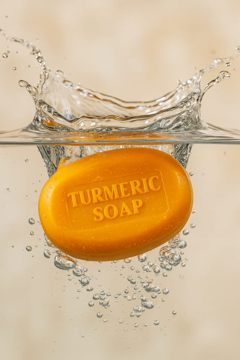 Turmeric & Cucumber Soap with Thyme & Garlic Extracts ±110Grams