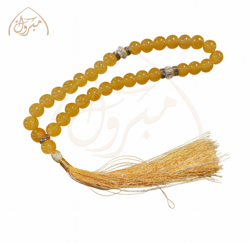 Premium Stone Tasbeeh - 33 Beads, 8/10mm Size - Handcrafted Islamic Prayer Beads with Zikar Beads for Enhanced Spiritual Connection